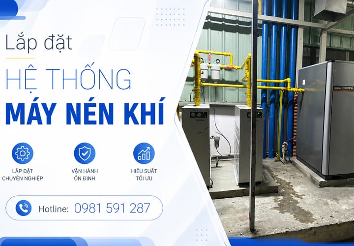 Lắp đặt hệ thống máy nén khí
