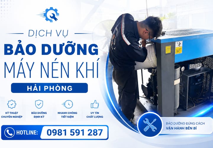 Dịch vụ bảo dưỡng máy nén khí Hải Phòng