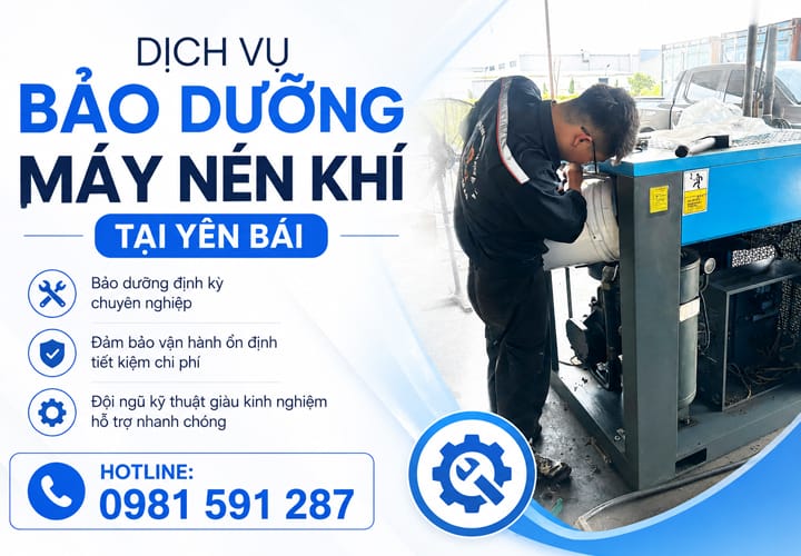 Dịch vụ bảo dưỡng máy nén khí tại Yên Bái