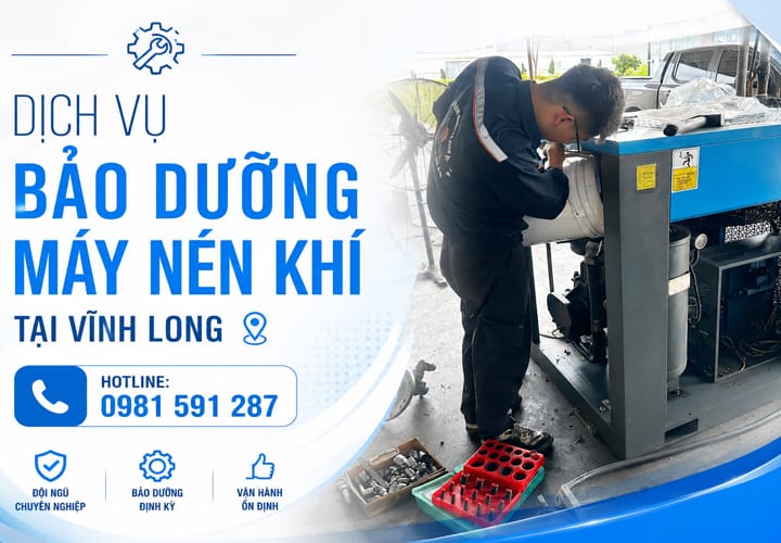 Dịch vụ bảo dưỡng máy nén khí tại Vĩnh Long