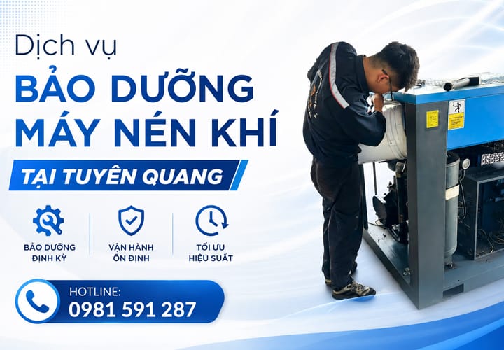 Dịch vụ bảo dưỡng máy nén khí tại Tuyên Quang
