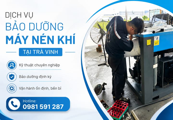 Dịch vụ bảo dưỡng máy nén khí tại Trà Vinh