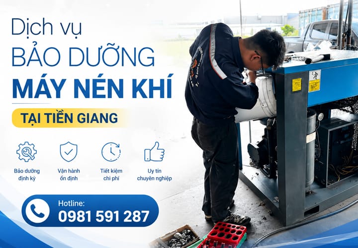 Dịch vụ bảo dưỡng máy nén khí tại Tiền Giang