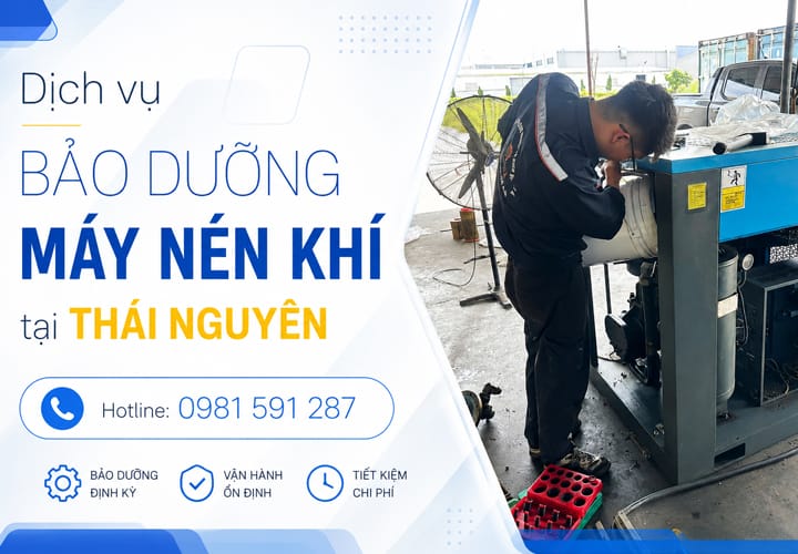 Dịch vụ bảo dưỡng máy nén khí tại Thái Nguyên