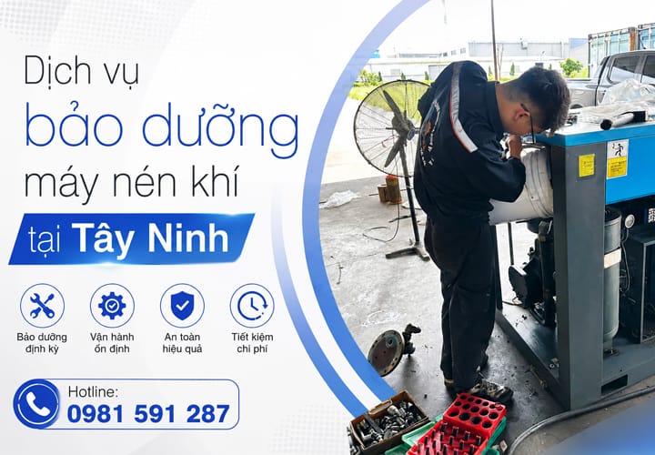 Dịch vụ bảo dưỡng máy nén khí tại Tây Ninh