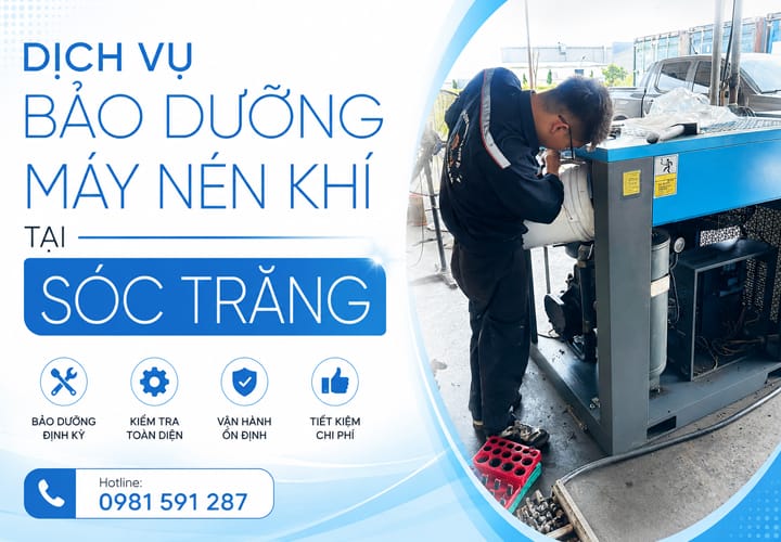 Dịch vụ bảo dưỡng máy nén khí tại Sóc Trăng