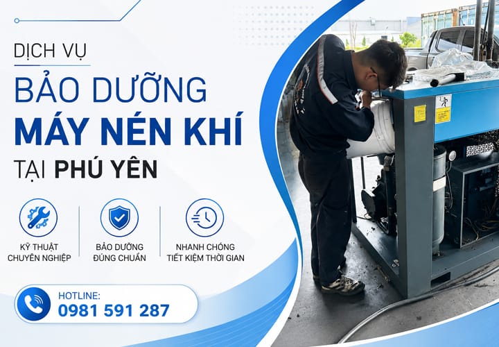 Dịch vụ bảo dưỡng máy nén khí tại Phú Yên