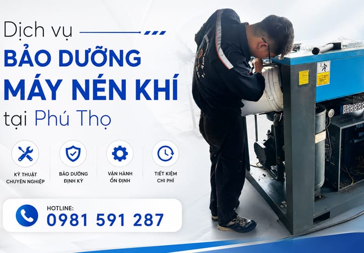 Dịch vụ bảo dưỡng máy nén khí tại Phú Thọ
