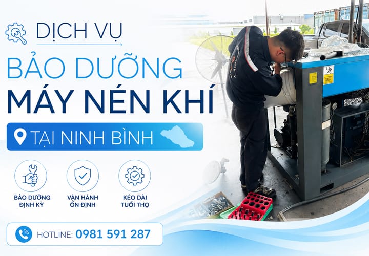 Dịch vụ bảo dưỡng máy nén khí tại Ninh Bình