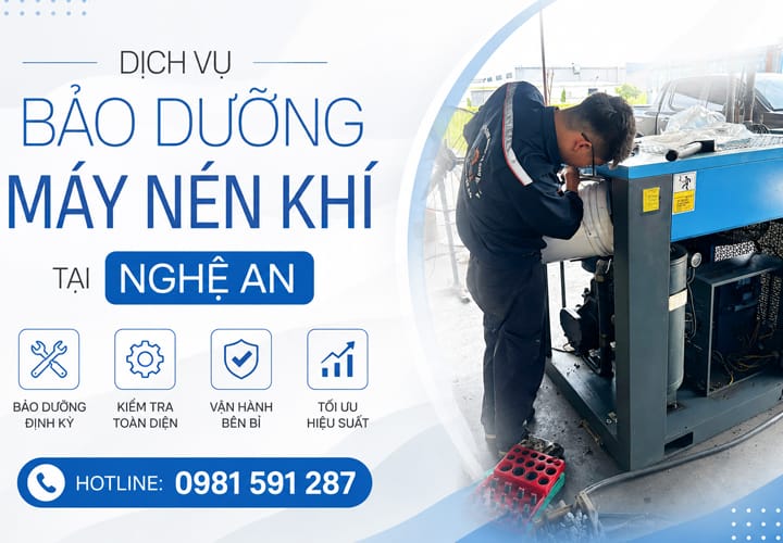 Dịch vụ bảo dưỡng máy nén khí tại Nghệ An