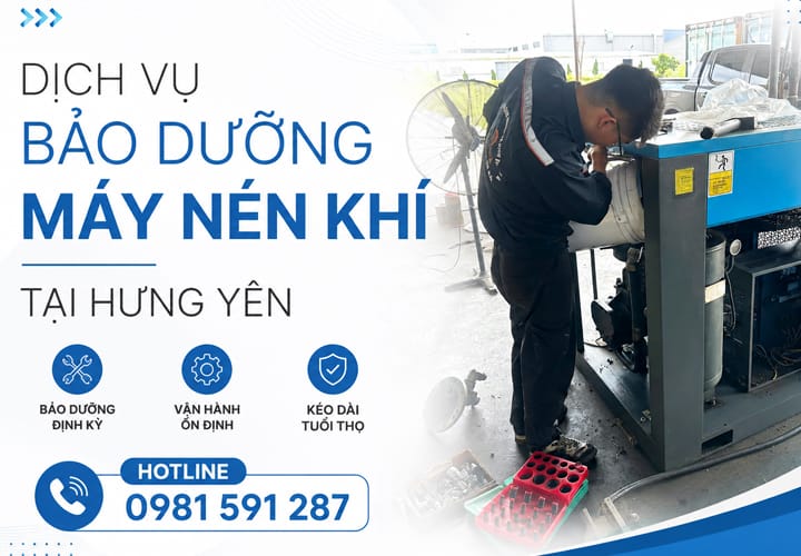Dịch vụ bảo dưỡng máy nén khí tại Hưng Yên