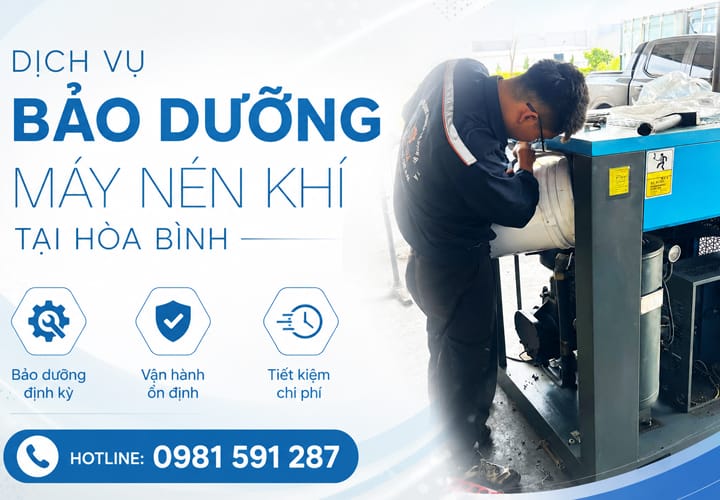 Dịch vụ bảo dưỡng máy nén khí tại Hòa Bình