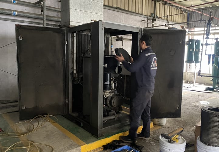 Dịch vụ bảo dưỡng máy nén khí tại Hòa Bình