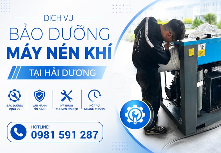 Dịch vụ bảo dưỡng máy nén khí tại Hải Dương