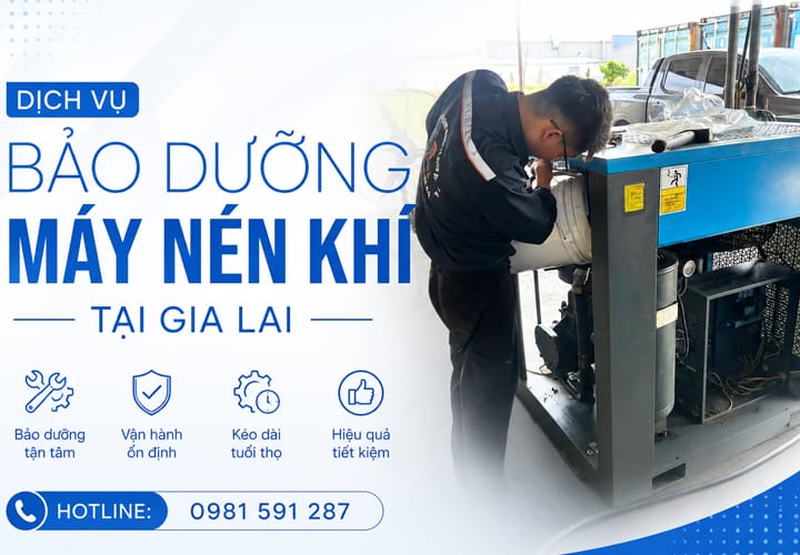 Dịch vụ bảo dưỡng máy nén khí tại Gia Lai