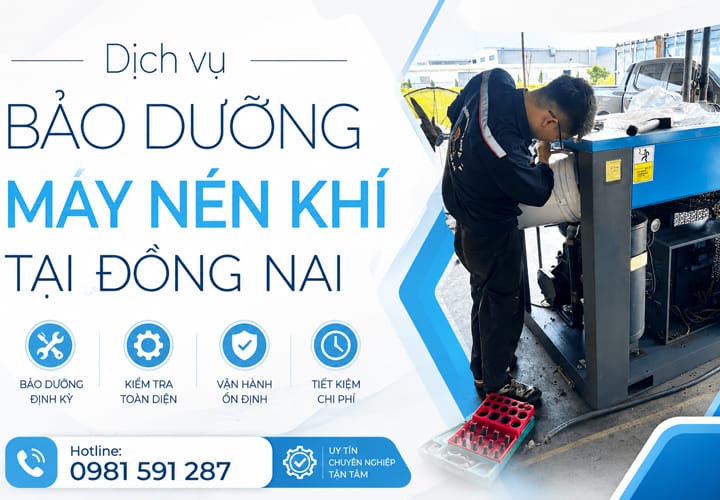 Dịch vụ bảo dưỡng máy nén khí tại Đồng Nai