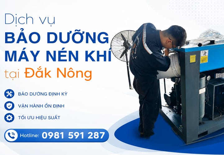 Dịch vụ bảo dưỡng máy nén khí tại Đắk Nông