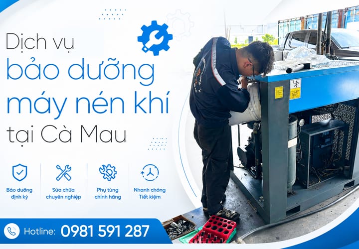 Dịch vụ bảo dưỡng máy nén khí tại Cà Mau