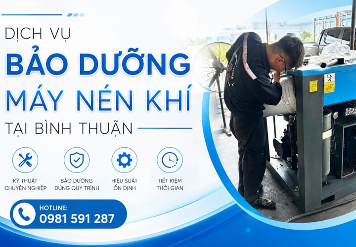 Dịch vụ bảo dưỡng máy nén khí tại Bình Thuận