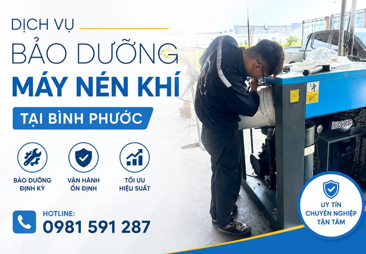 Dịch vụ bảo dưỡng máy nén khí tại Bình Phước