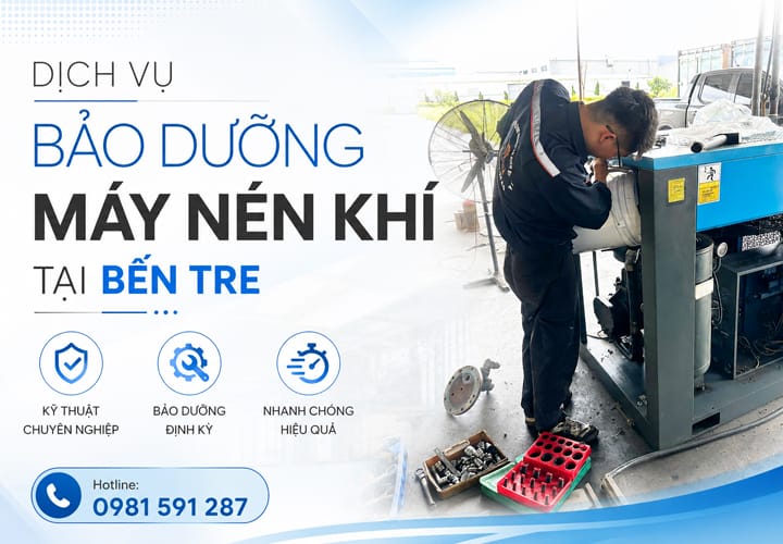 Dịch vụ bảo dưỡng máy nén khí tại Bến Tre