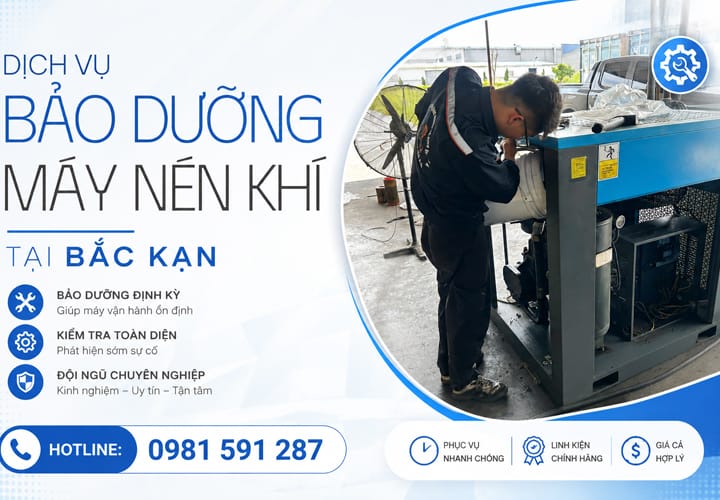 Dịch vụ bảo dưỡng máy nén khí tại Bắc Kạn