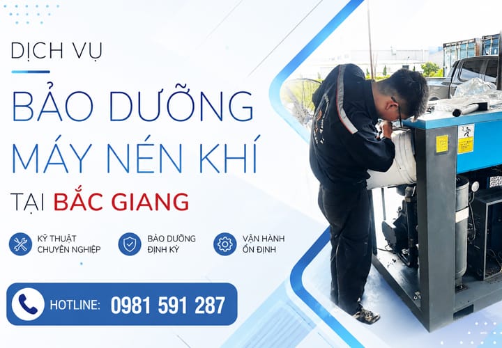 Dịch vụ bảo dưỡng máy nén khí tại Bắc Giang