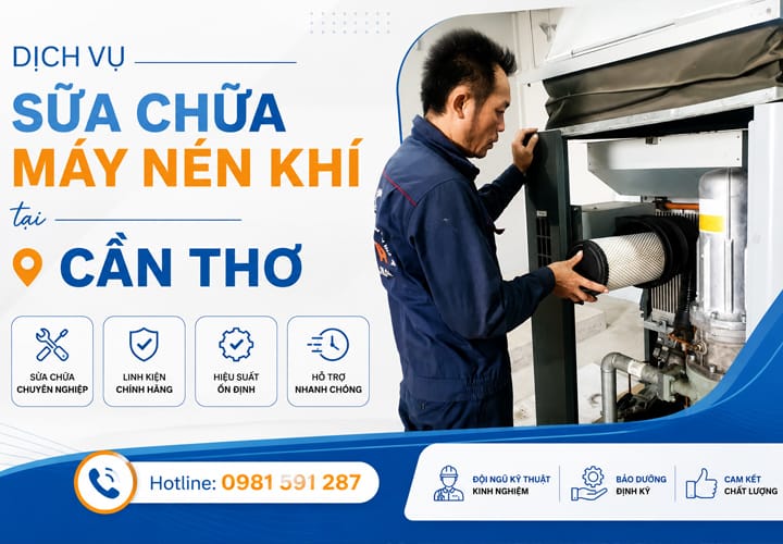 Dịch vụ sửa chữa máy nén khí tại Cần Thơ