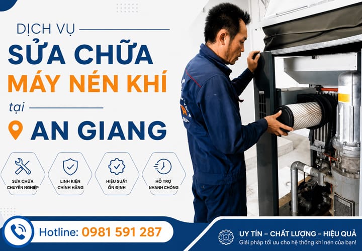 Dịch vụ sửa chữa máy nén khí tại An Giang