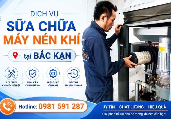 Dịch vụ sửa chữa máy nén khí tại Bắc Kạn