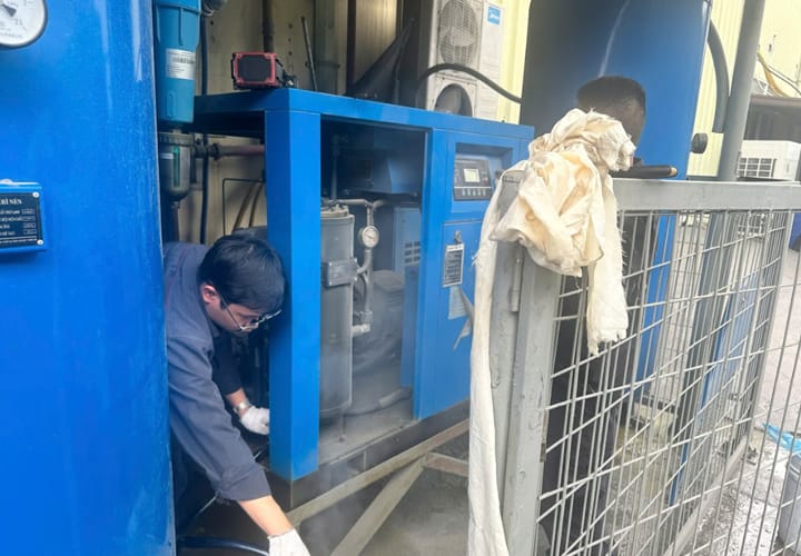 Dịch vụ sửa chữa máy nén khí tại Bình Định