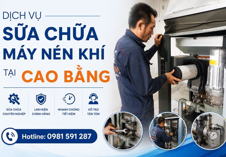Dịch vụ sửa chữa máy nén khí tại Cao Bằng