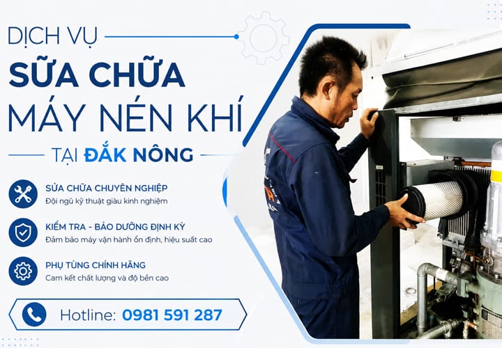 Dịch vụ sửa chữa máy nén khí tại Đắk Nông
