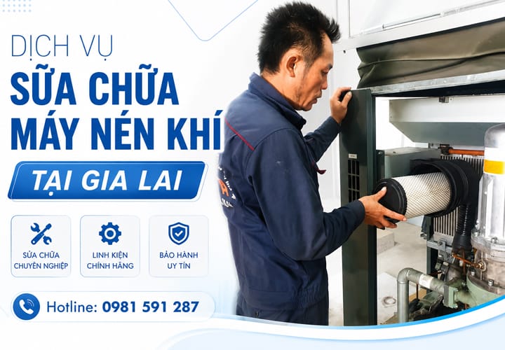 Dịch vụ sửa chữa máy nén khí tại Gia Lai