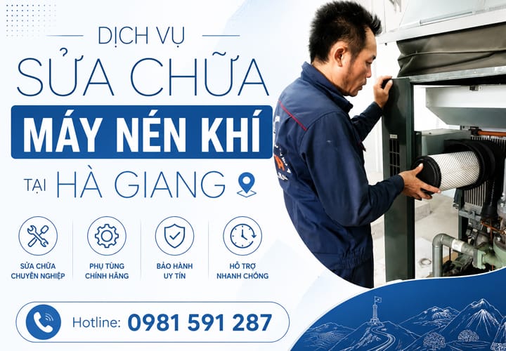 Dịch vụ sửa chữa máy nén khí tại Hà Giang