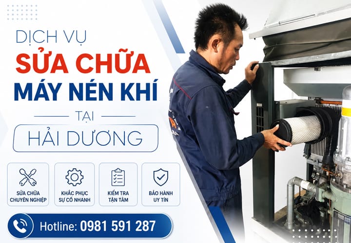 Dịch vụ sửa chữa máy nén khí tại Hải Dương