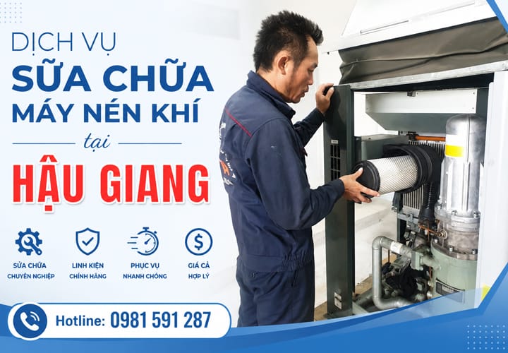 Dịch vụ sửa chữa máy nén khí tại Hậu Giang