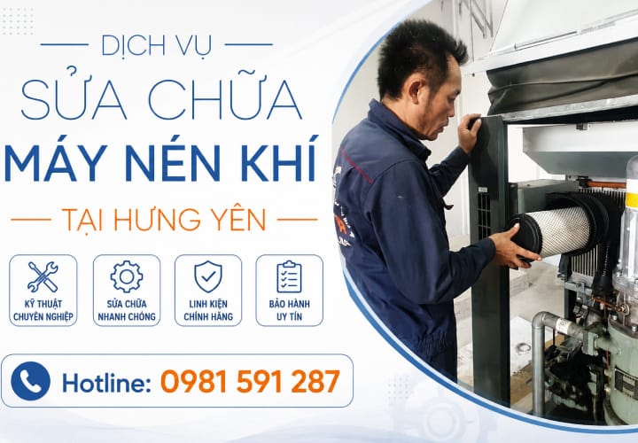 Dịch vụ sửa chữa máy nén khí tại Hưng Yên