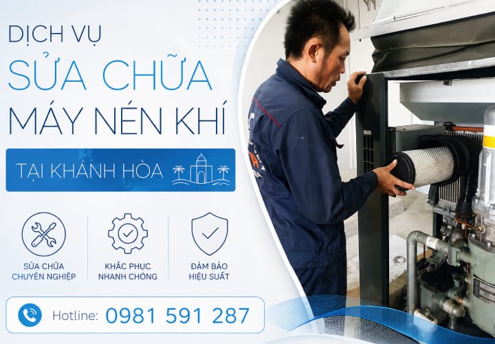 Dịch vụ sửa chữa máy nén khí tại Khánh Hòa
