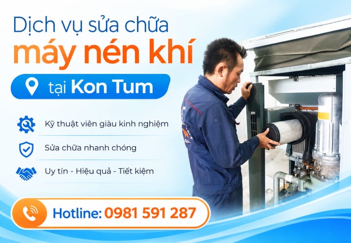 Dịch vụ sửa chữa máy nén khí tại Kon Tum