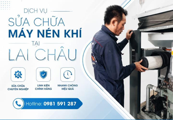 Dịch vụ sửa chữa máy nén khí tại Lai Châu