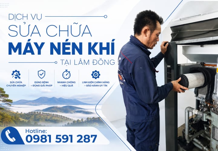 Dịch vụ sửa chữa máy nén khí tại Lâm Đồng