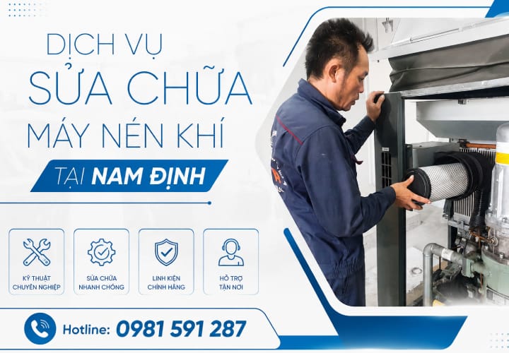 Dịch vụ sửa chữa máy nén khí tại Nam Định