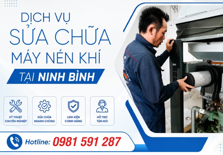 Dịch vụ sửa chữa máy nén khí tại Ninh Bình