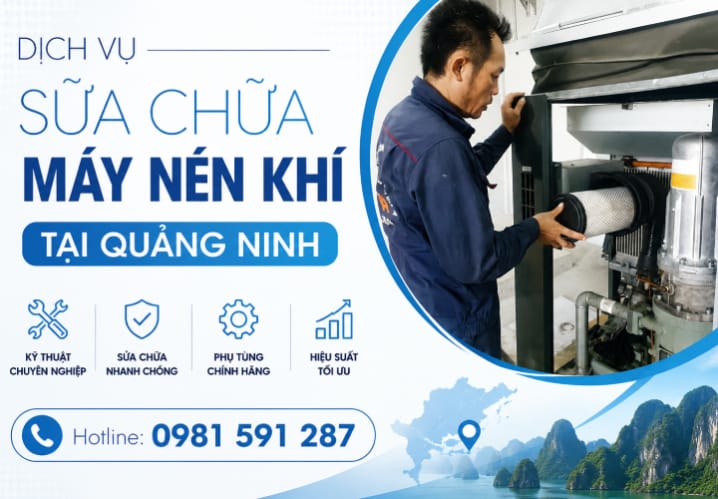 Dịch vụ sửa chữa máy nén khí tại Quảng Ninh