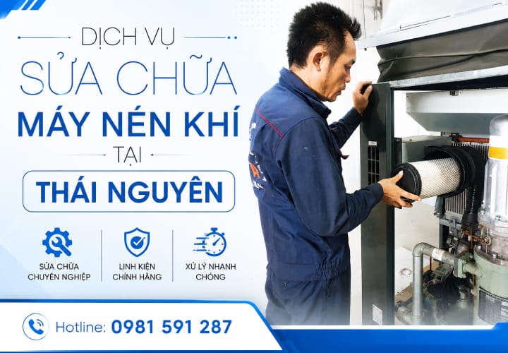Dịch vụ sửa chữa máy nén khí tại Thái Nguyên