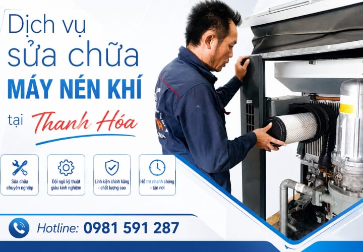 Dịch vụ sửa chữa máy nén khí tại Thanh Hóa