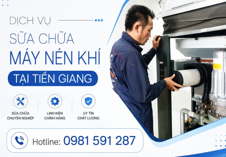 Dịch vụ sửa chữa máy nén khí tại Tiền Giang