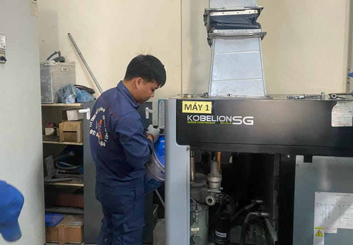 Dịch vụ sửa chữa máy nén khí tại Trà Vinh