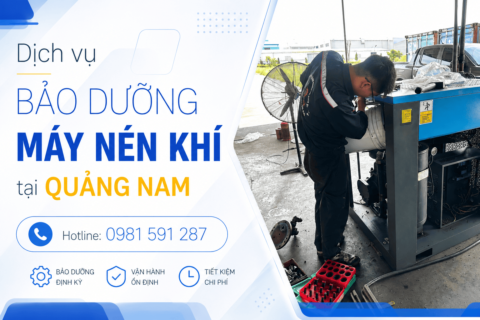 Dịch vụ bảo dưỡng máy nén khí tại Quảng Nam